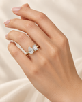 Toi et Moi Pear & Emerald-Cut Diamond Ring