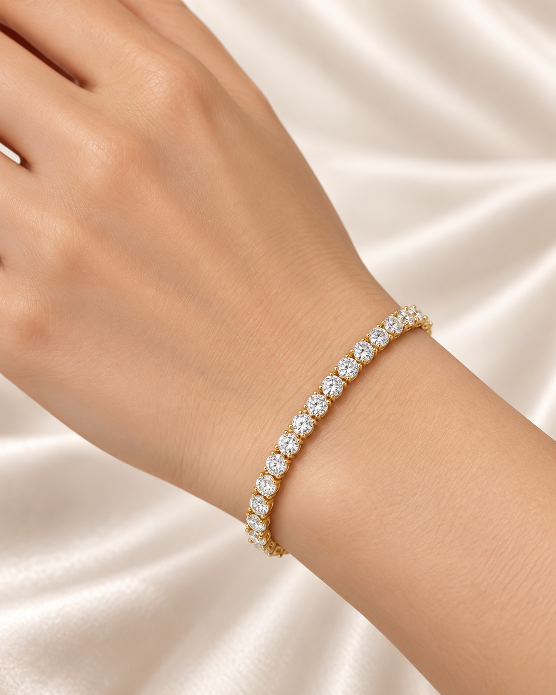 Round Diamond Tennis Bracelet