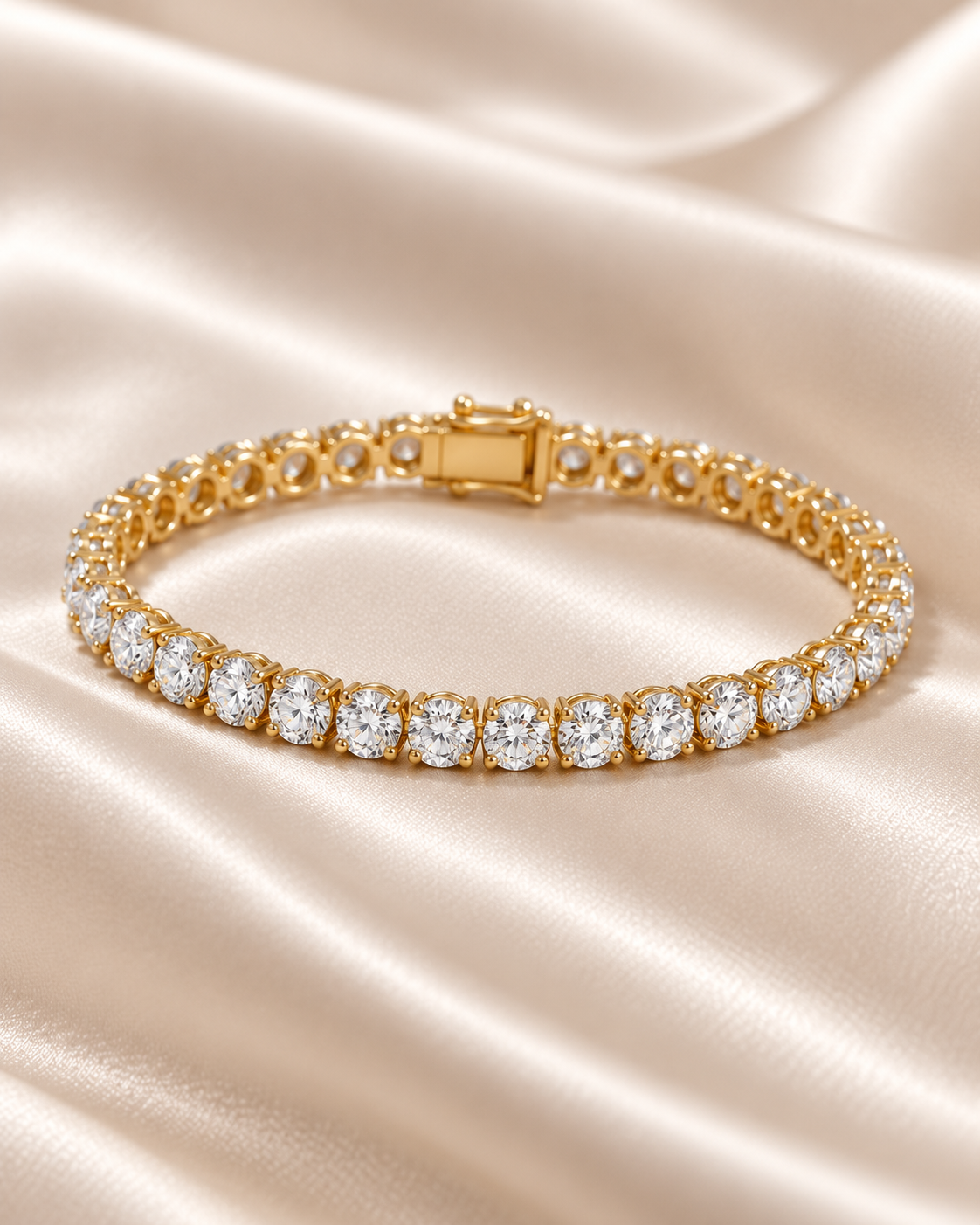 Round Diamond Tennis Bracelet
