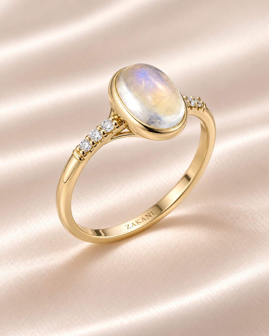 Luna Moonstone & Diamond Accent Ring
