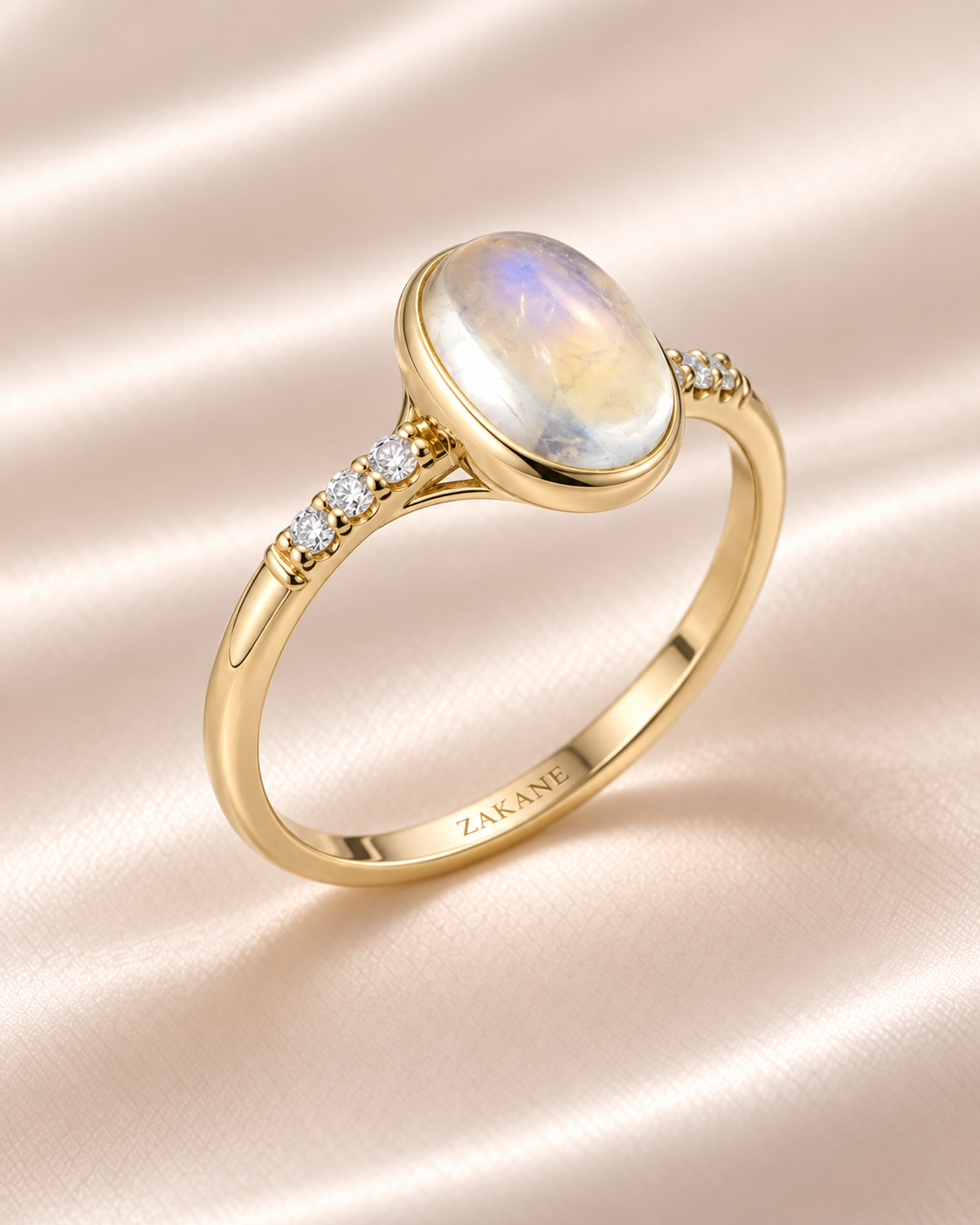 Luna Moonstone & Diamond Accent Ring