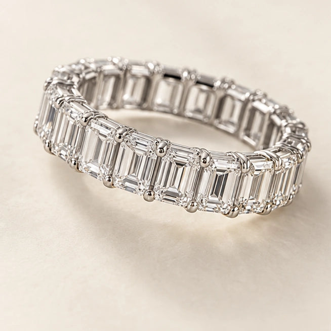 Step-Cut Eternity Band