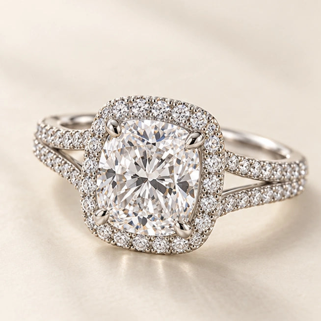 Cushion Halo Ring