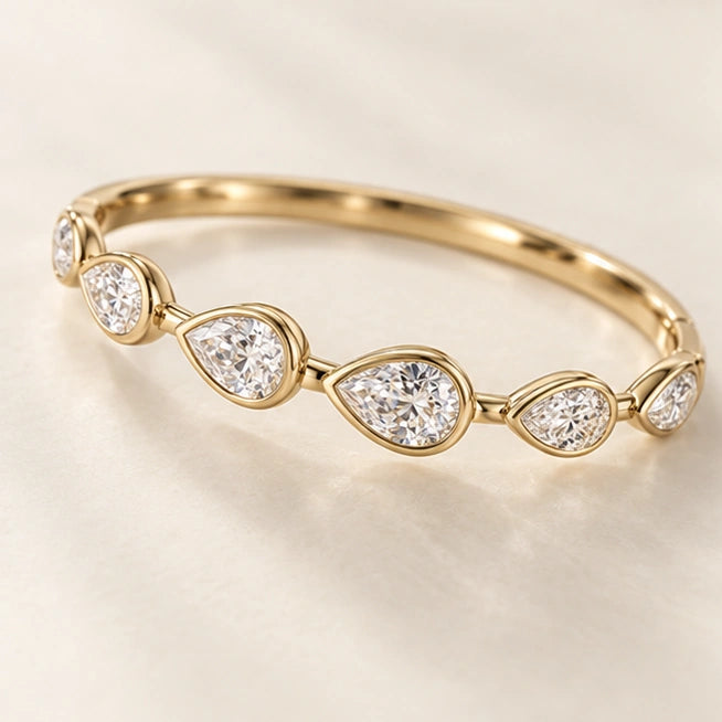Pear-Cut Bangle