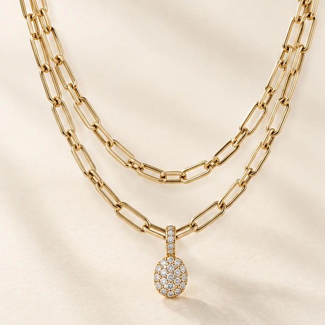 Layered Link Necklace